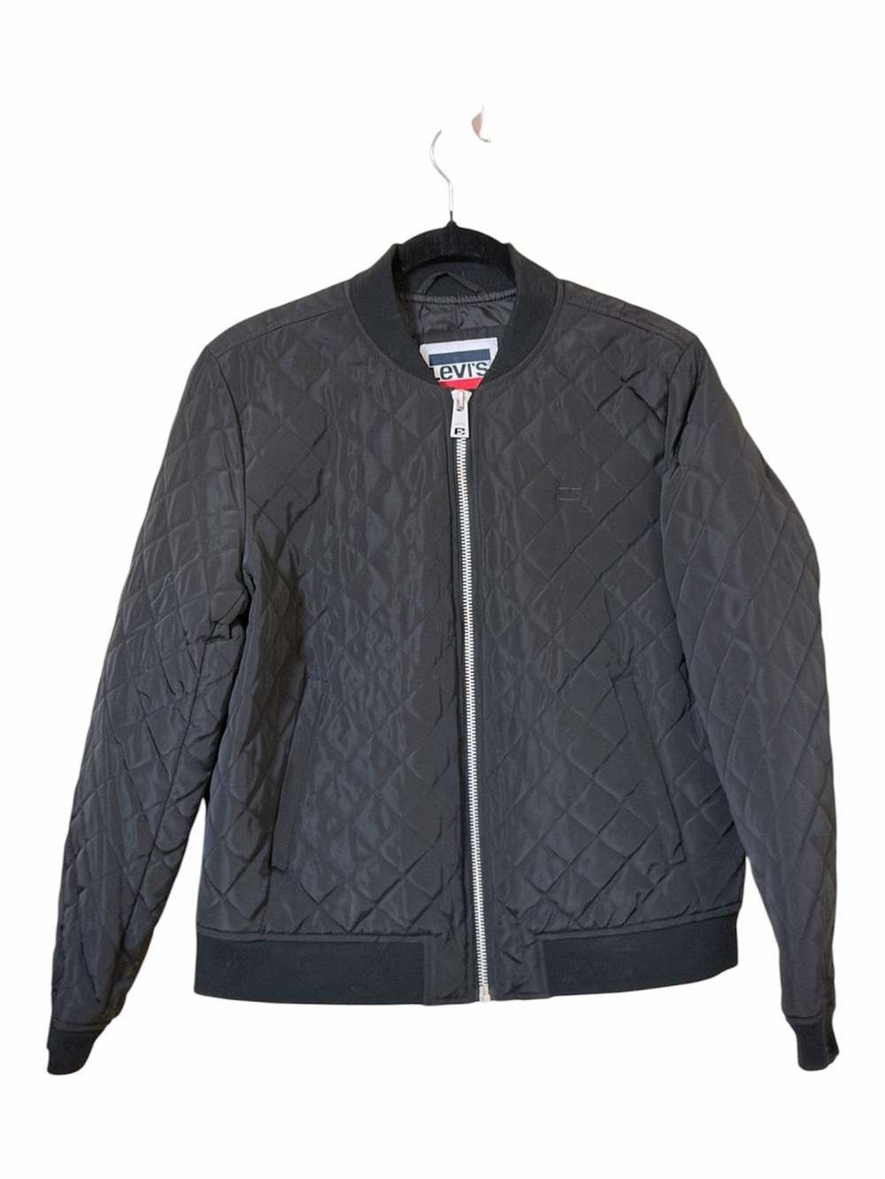 Levi’s Black Diamond Quilted Bomber Jacket Full Zip Lightweight M